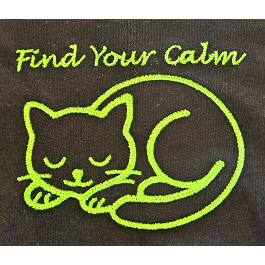 Find Your Calm Embroidered Festival Crop Top