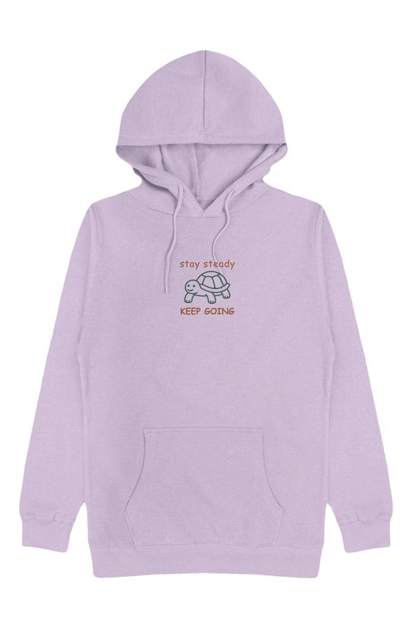 Stay Steady Keep Going Lightweight Pullover Hoodie