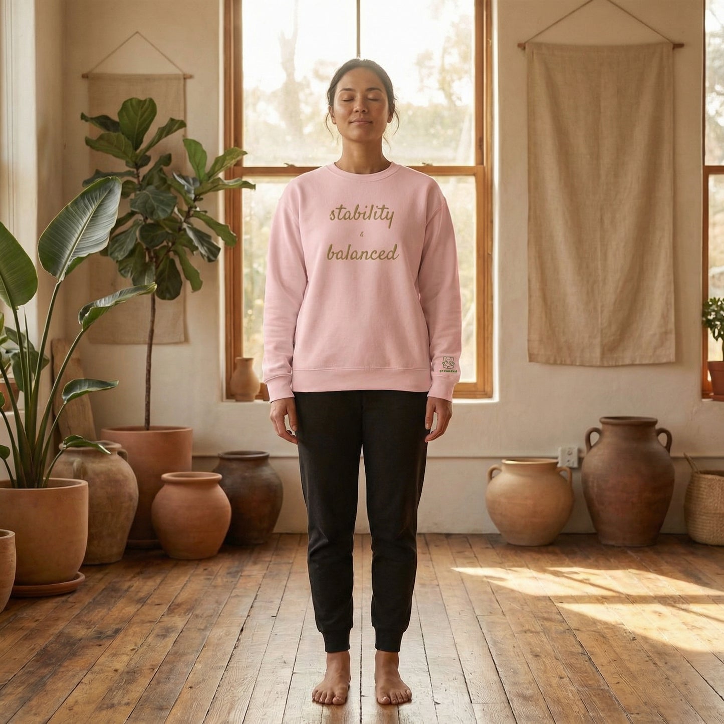 Stability & Balanced Classic Crew Sweatshirt