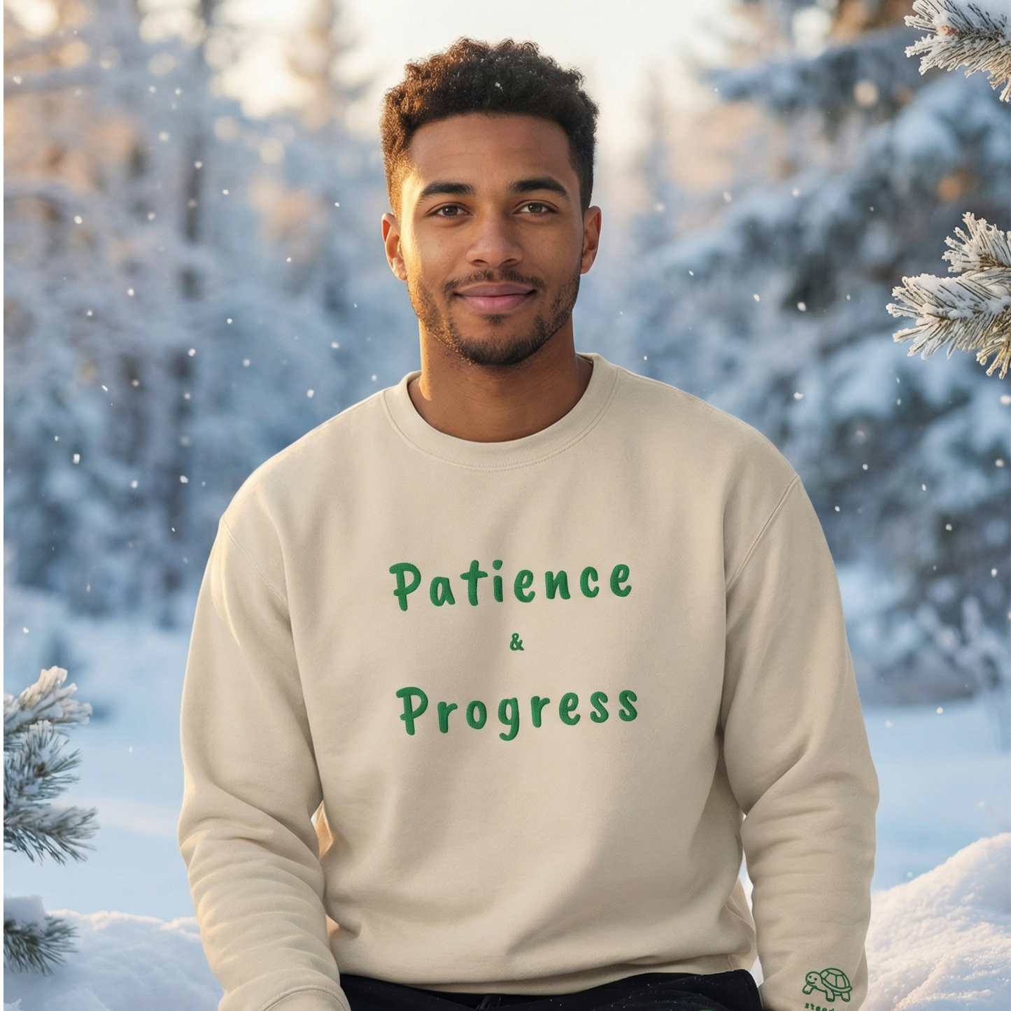 Patience & Progress Classic Crew Sweatshirt