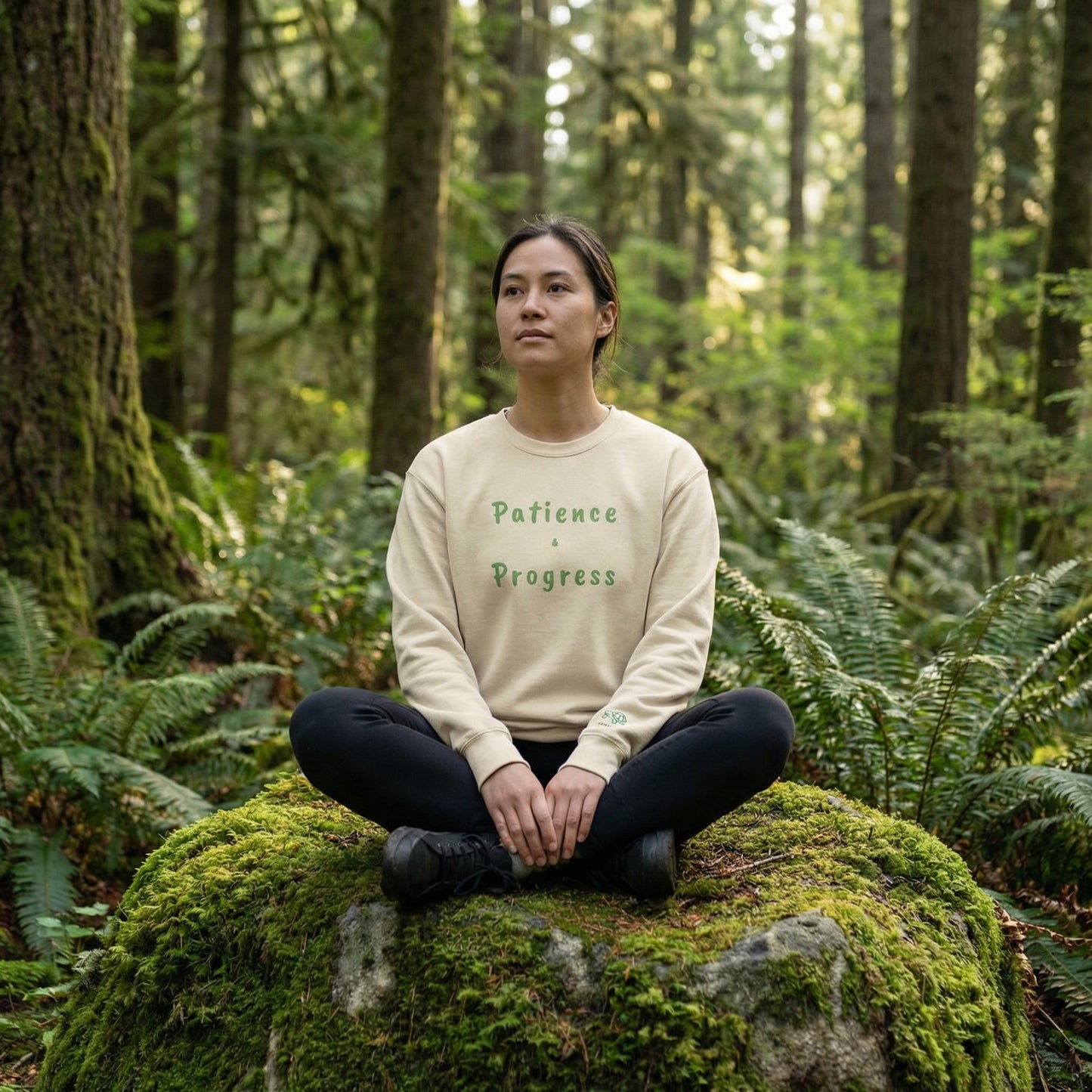 Patience & Progress Classic Crew Sweatshirt