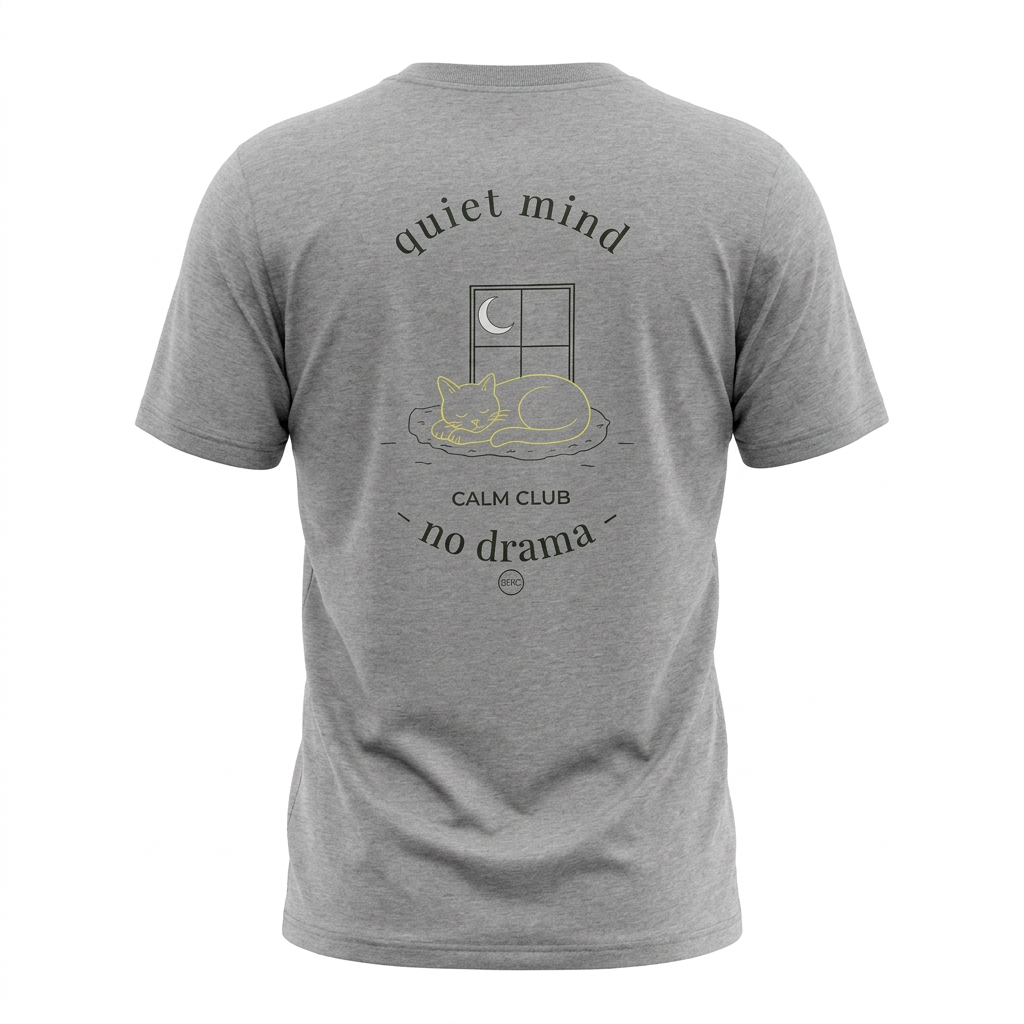 Quiet Mind No Drama Premium Graphic T-Shirt