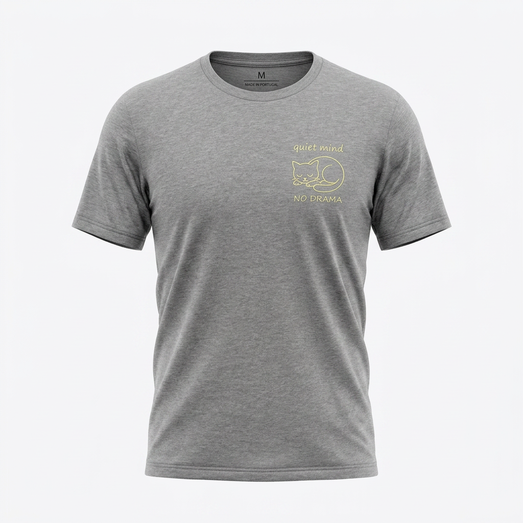 Quiet Mind No Drama Premium Graphic T-Shirt