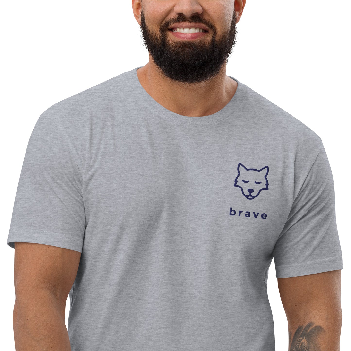 Brave T-shirt- Heather Grey